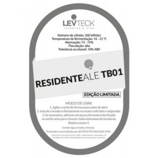 FERMENTO LIQUIDO LEVTECK - TECKBREW 01 RESIDENTE ALE - SACHE - VALBIER
