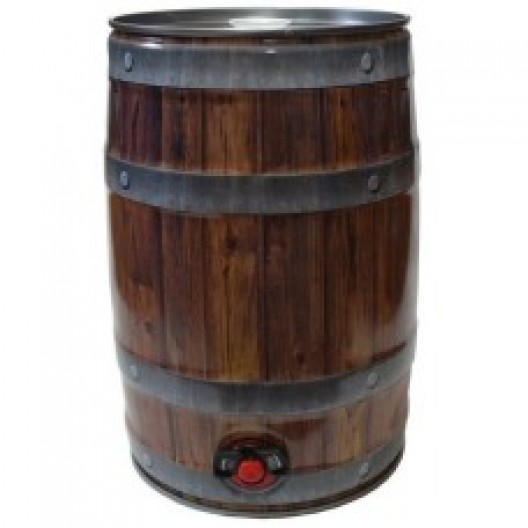 Mini keg 5 litros com Torneira - Estilo Madeira