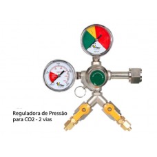 Regulador de Pressão para Gás CO² - Saída Dupla
