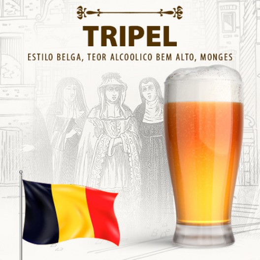 Kit para 50 Litros de Cerveja Tripel (Karmeliet) 